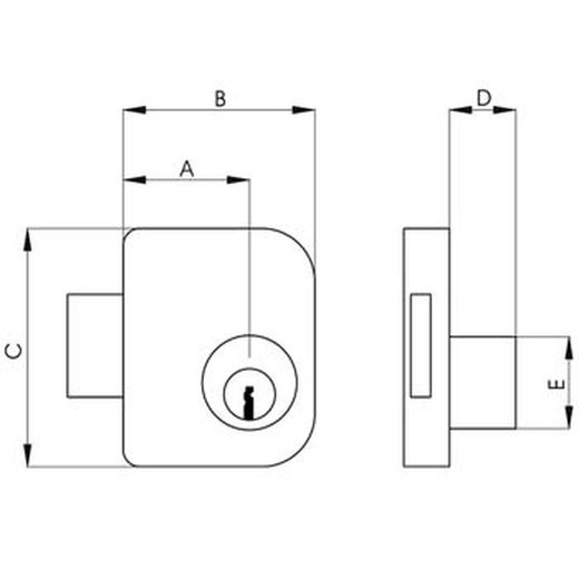 Serrure Jis 1100 pour cfe, cge et cag