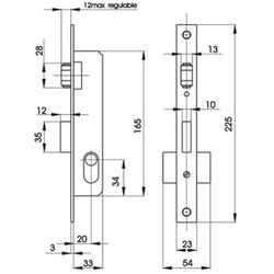Serrure avec lynx 5561 hz