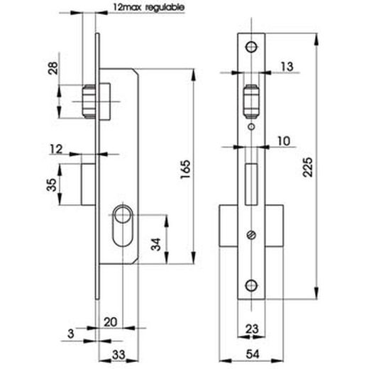 Serrure avec lynx 5561 hz