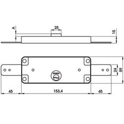 Serrure en saillie mcm 1511s