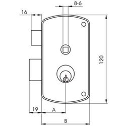 Serrure en saillie mcm 2556b