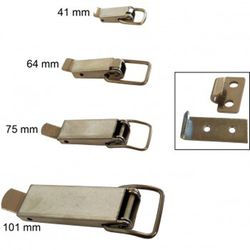 Serrure pour boîtes avec crochet plat en acier inoxydable