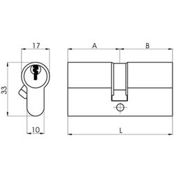 Cilindro lince mod. 0103 (15 mm)