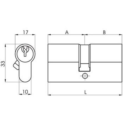 Cilindro lince mod. 0300 (12,25 mm)