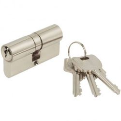 Cylindre nickelé, double profil, 5 goupilles, mod MCM. C (14 mm)