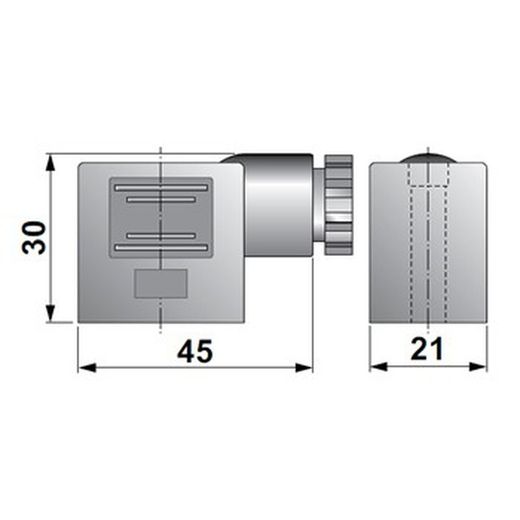 Connecteur standard type "industriel" mod. C22