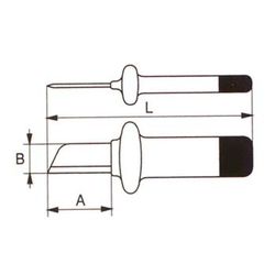 Cuchillo de seguridad recto