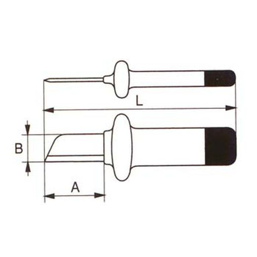 Cuchillo de seguridad recto
