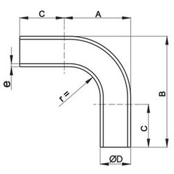 Curva europea a 90º