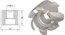 D402 - Fraises à surfacer brillantes Dormer HSS-E avec trou d'ébauche n° DIN 1880 DIN 1880