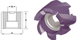 D422 - Fraises Dormer HSS-E TiCN avec trou d'ébauche DIN 1880 DIN 1880