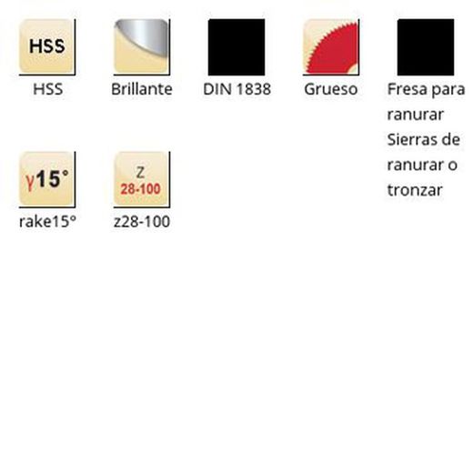 D745 - dormer hss brillante sierras de ranurar o tronzar paso grueso grueso din 1838 din 1838