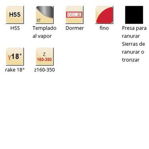 D751 - Lames de scie à rainurer Dormer HSS trempées à la vapeur, pas fin et grossier, Dormer