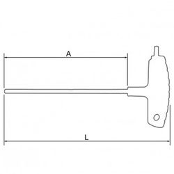Tournevis hexagonal avec manche en T réf. 900t