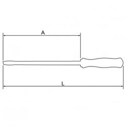 Tournevis à chocs à pointe droite réf. 9715