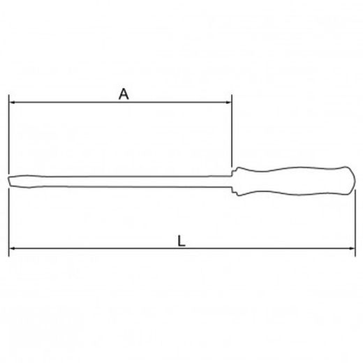 Tournevis à chocs à pointe droite réf. 9715