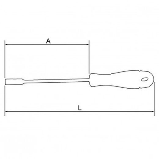 Destornillador llave de vaso bahcofit con mango de goma ref. B198