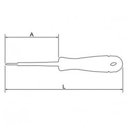 Tournevis cruciforme isolé VDE Bahcofit avec manche multi-composants réf. B197ph