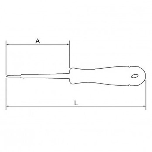 Tournevis cruciforme isolé VDE Bahcofit avec manche multi-composants réf. B197ph