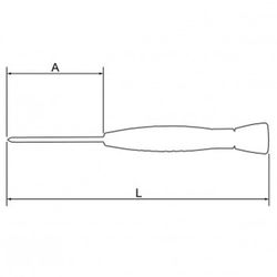 Tournevis cruciforme avec manche de précision réf. 701