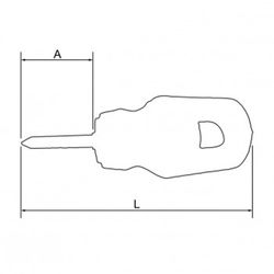 Tournevis court Phillips bahcofit avec manche en caoutchouc réf. B195ph