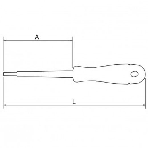 Destornillador ranurado aislado vde bahcofit con mango multicomponente ref. B196
