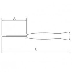 Tournevis plat à prise de précision réf. 700