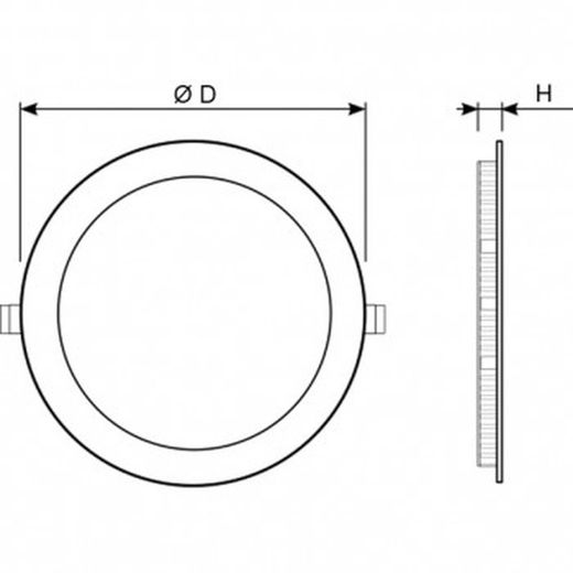 Spot LED encastrable 1620-2160lm mod. Gamme