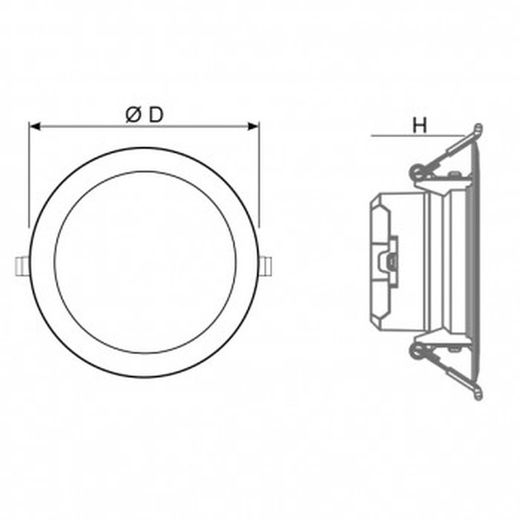 Downlight led 700-2500lm mod. Rocky