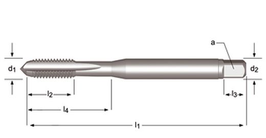 E225 - Dormer HSS-E Blank UNC UNC Maschinengewindebohrer Gerade Nuten Gerade Nuten DIN 371