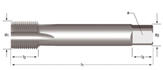 E282 - dormer hss-e brillante g(bsp)  g(bsp) machos de máquina estrías rectas estrías rectas din 5156