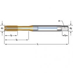 E289 - m Gewindebohrer mit Rollen, mit Schmiernuten und Innenkühlung
