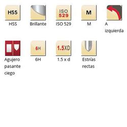 E501 - dormer hss brillante m  m machos de máquina estrías rectas estrías rectas iso 529
