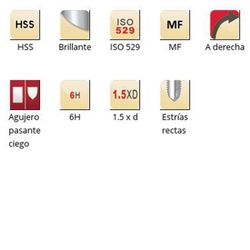 E513 - dormer hss brillante mf  mf machos de máquina estrías rectas estrías rectas iso 529