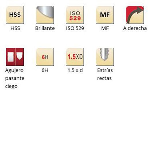 E513 - dormer hss brillante mf  mf machos de máquina estrías rectas estrías rectas iso 529