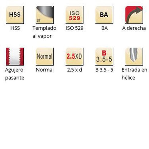E545 - Tarauds machine Dormer HSS trempés à la vapeur ba ba entrée hélicoïdale entrée hélicoïdale ISO 529