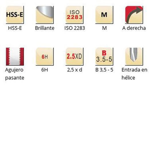 E606 - Tarauds machine Dormer HSS-E brillants M extra longs, pas hélicoïdal, pas hélicoïdal, ISO 2283