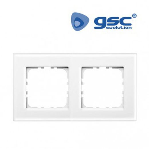Embellecedor cristal doble iota ref. 103500023