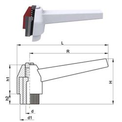 Poignée aveugle réglable réf. 4752 k