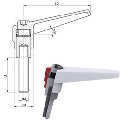Manche réglable avec soie réf. 3797 t
