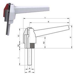 Manche réglable avec soie réf. 4752 e