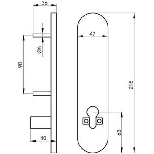 Cache-serrure pour serrures anti-panique