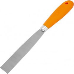 Rasqueta de pintor con hoja de acero al carbono y mango de plástico ref. 216