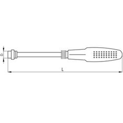 Extractor magnético flexible