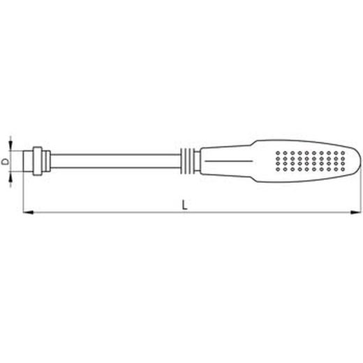 Extractor magnético flexible