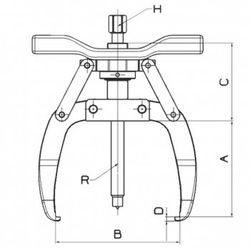 Extractor mecánico de tres patas serie 7500