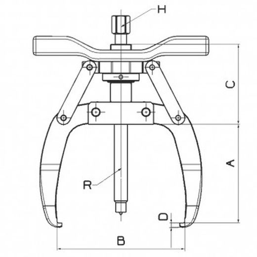 Extractor mecánico de tres patas serie 7500