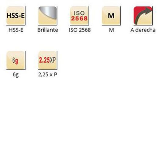 F108 - Filières de filetage Dormer HSS-E Bright M ISO 2568