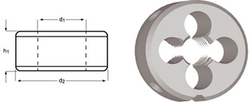 F130 - Dormer HSS Brilhante UNF UNF Matrizes de Rosqueamento ISO 2568