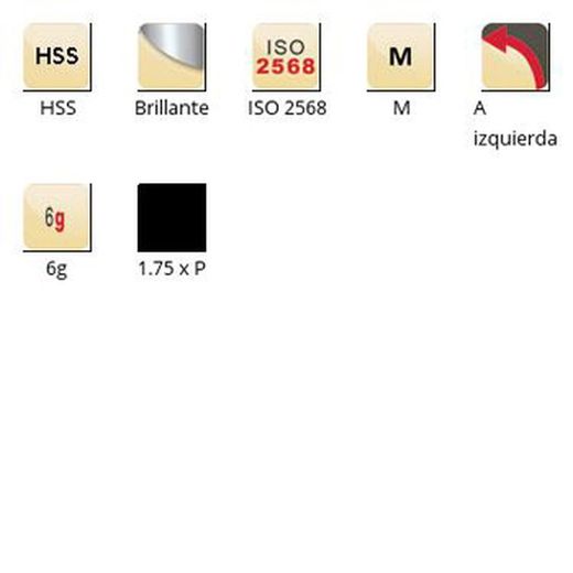F201 - dormer hss brillante m m terrajas de roscar iso 2568
